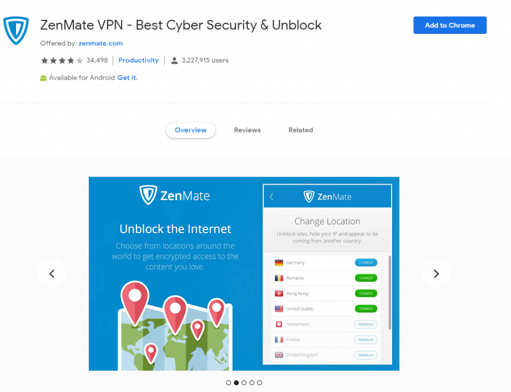 ZenMate-VPN-Chrome-browser-extension