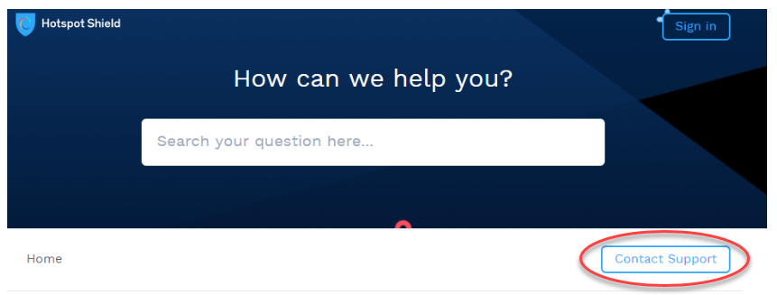 contact hotspot shield support