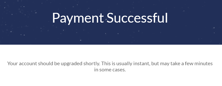 payment successful windscribe