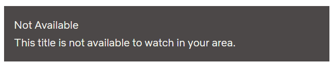 not available to watch in your area