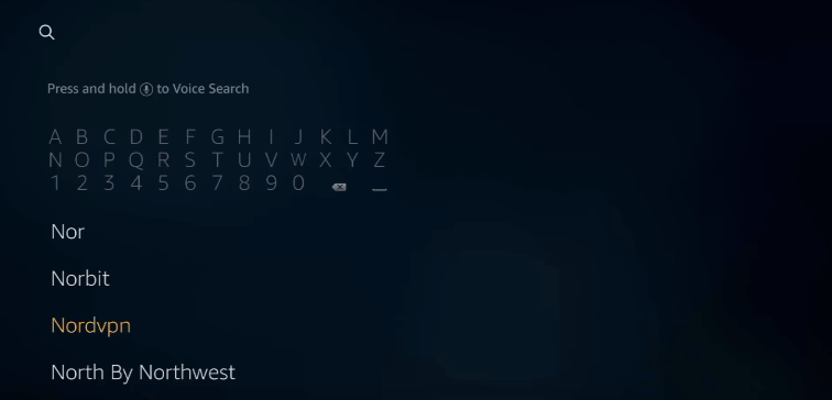search NordVPN in Amazon App Store search NordVPN in Amazon App Store