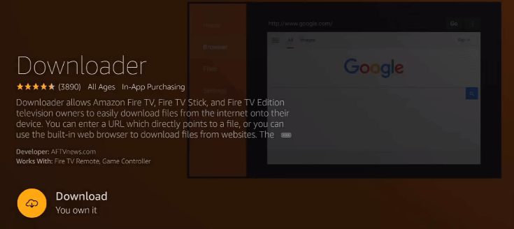 search for downloader and install the app in amazon firestick search for downloader and install the app in amazon firestick
