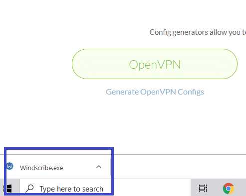 open windscribe exe file open windscribe exe file
