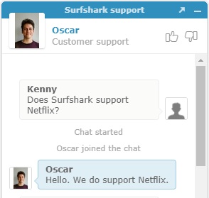 surfshark supports netflix