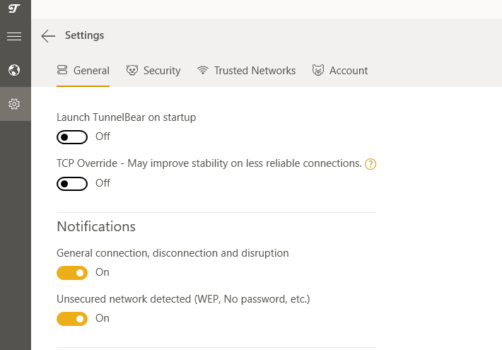 tunnelbear tcp override tunnelbear tcp override