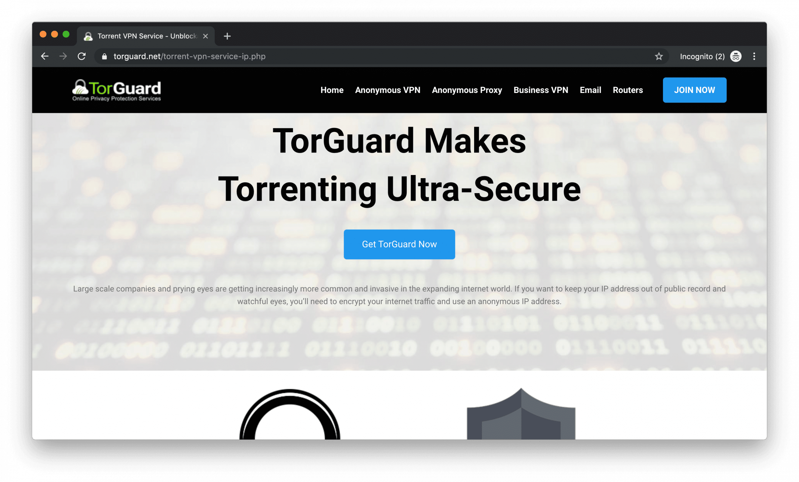 you can torrent with torguard