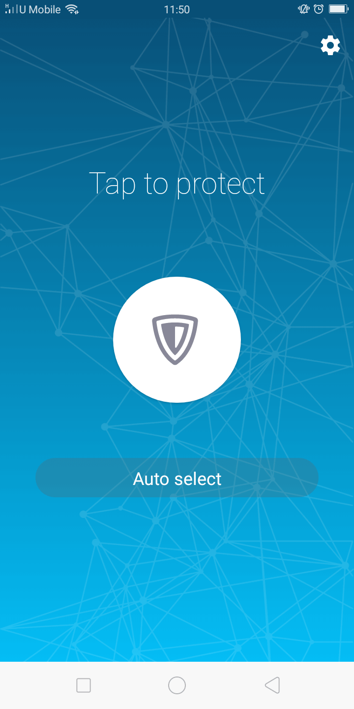 zenmate android first screen