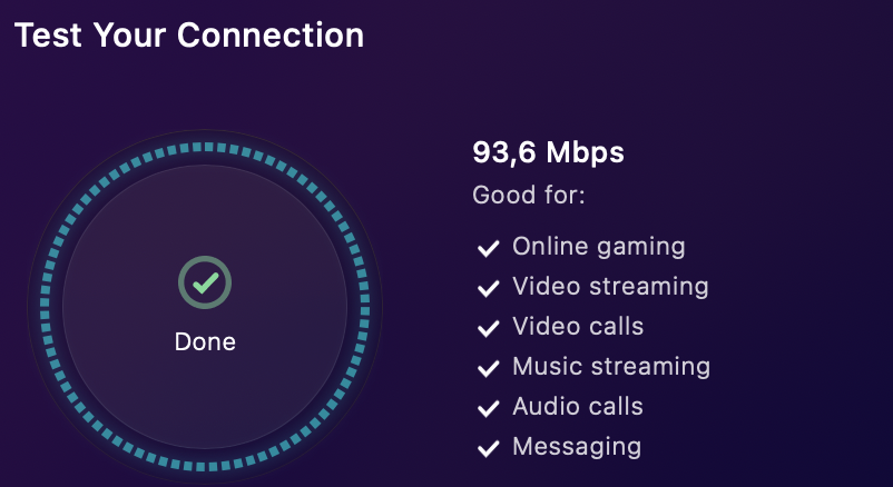Connection Speed Test