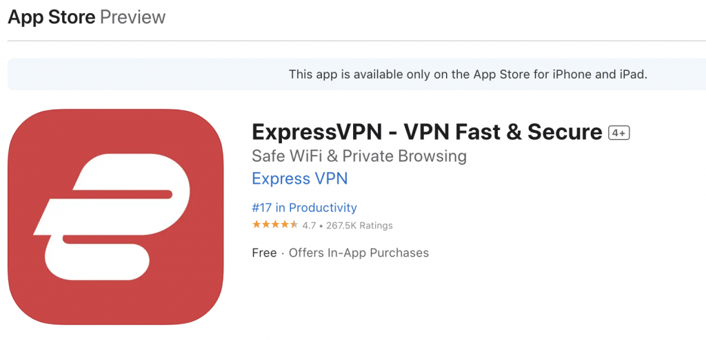 ExpressVPN on App Store