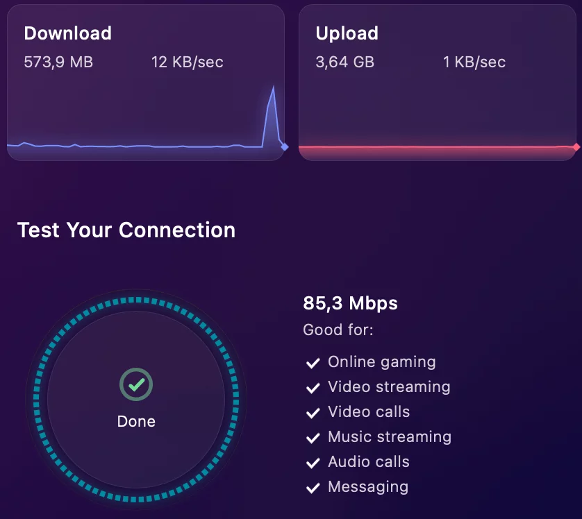 Surfshark connection speed test